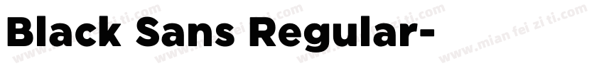 Black Sans Regular字体转换